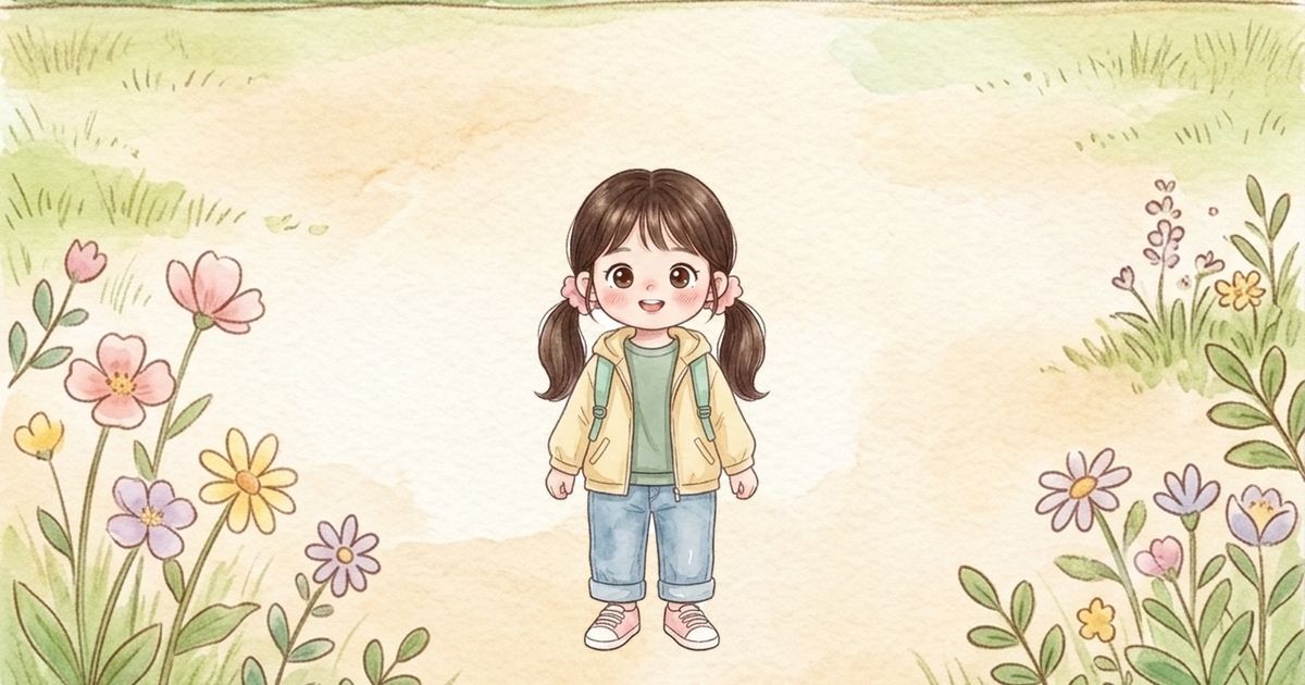 여자아이 그림, 맨투맨 + 가벼운 겉옷