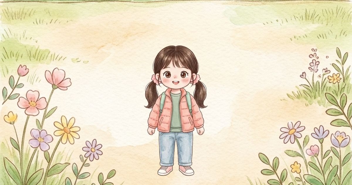 여자아이 그림, 맨투맨 + 점퍼
