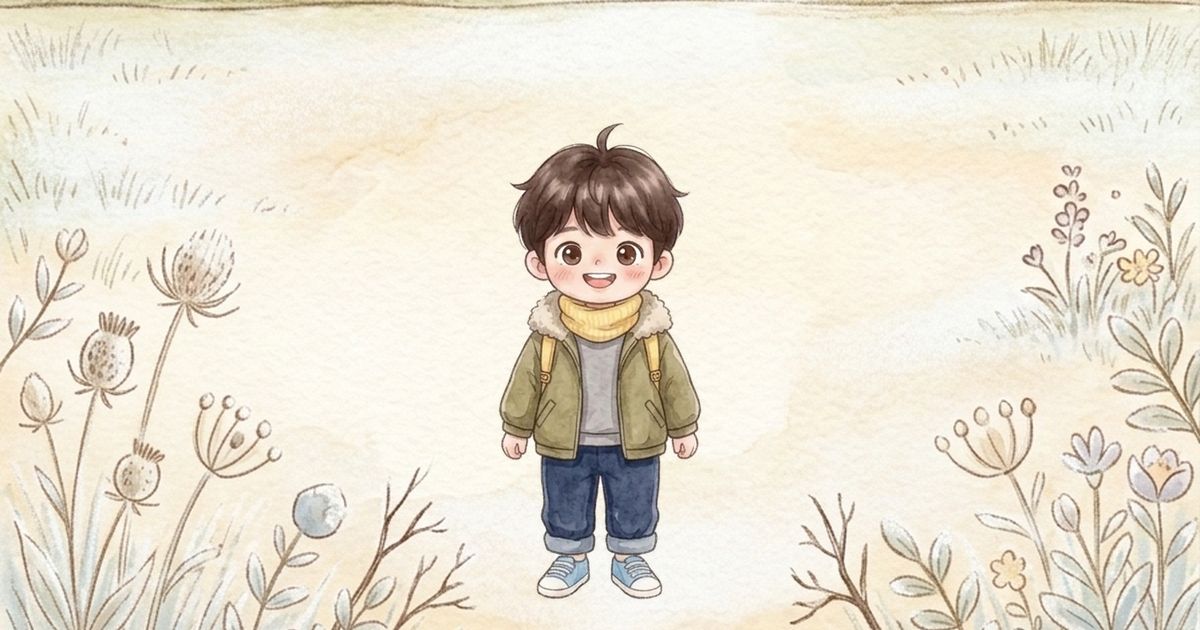 남자아이 그림, 맨투맨 + 두꺼운 점퍼